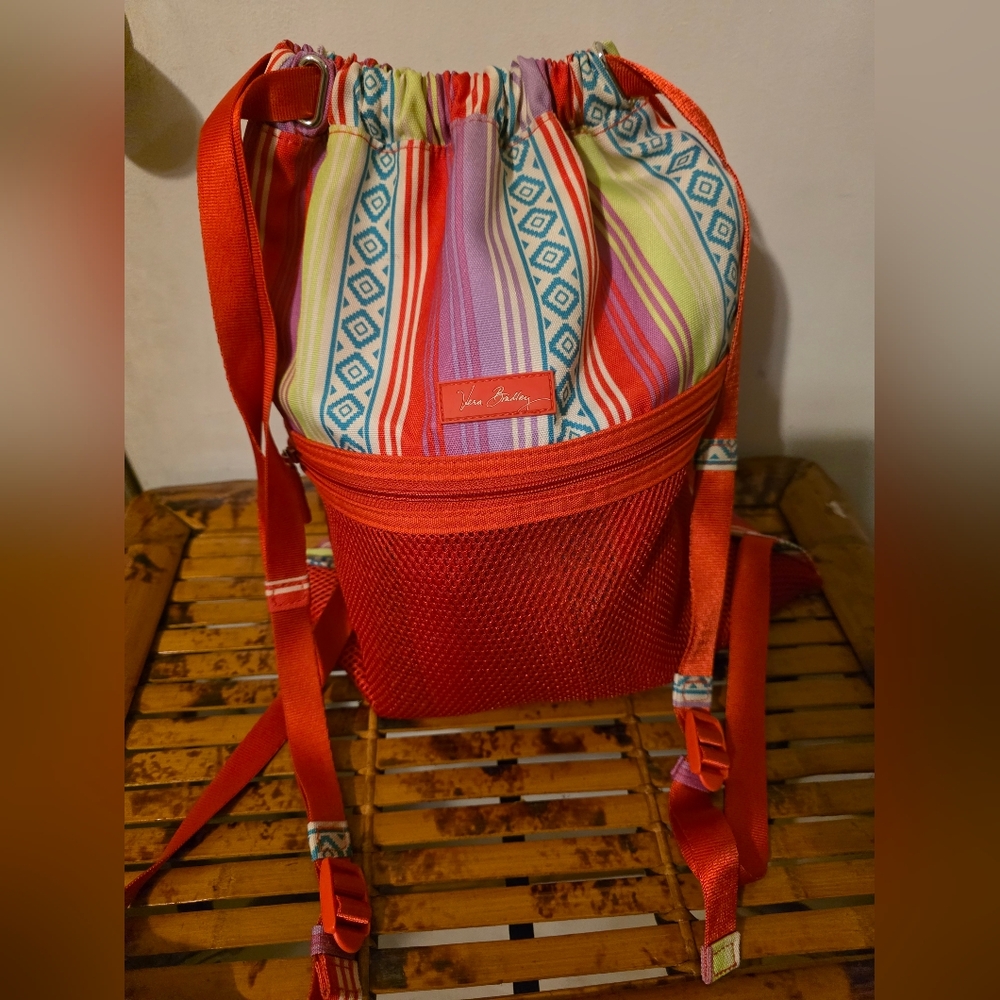 Vera Bradley Women Strap Drawsting Backpack